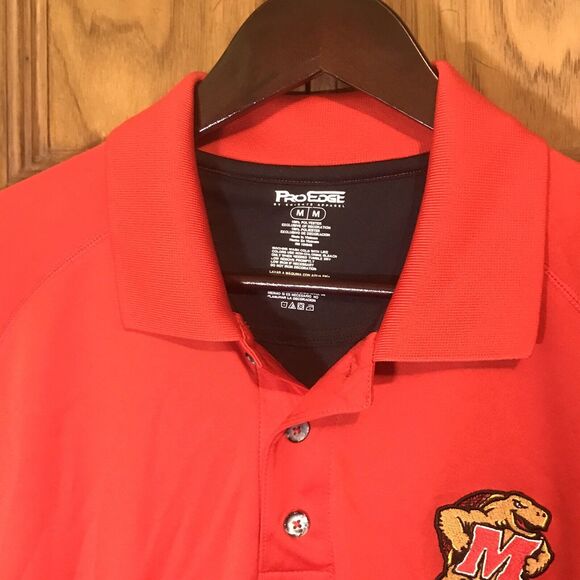 University of Maryland Terrapins ProEdge Knights Apparel Mens M Basketball Polo - Picture 6 of 10